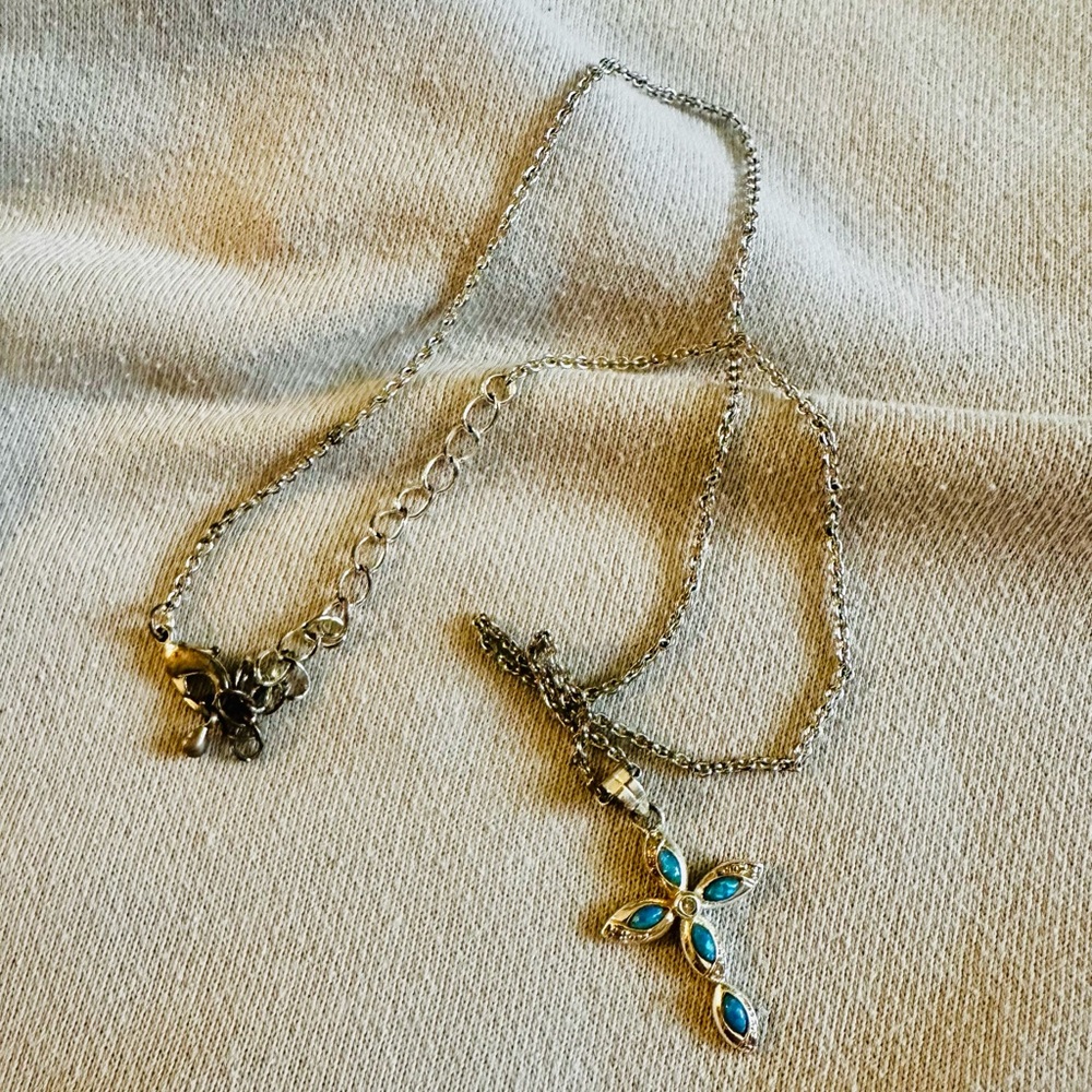 Montana Silversmiths Opal Cross
